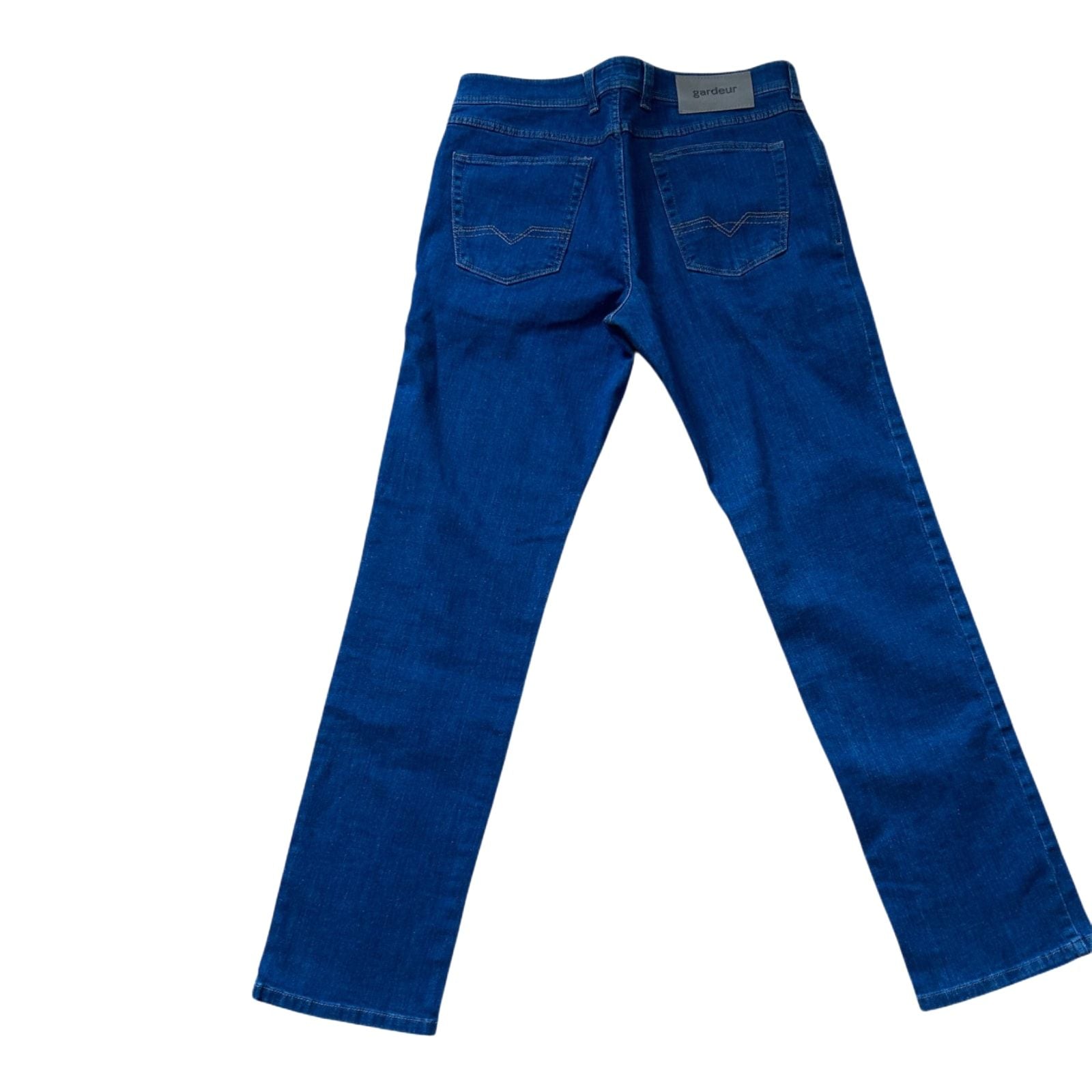 Gardeur Jeans Herren W33 L32 Blau Straight Leg Regular Fit Denim Hose