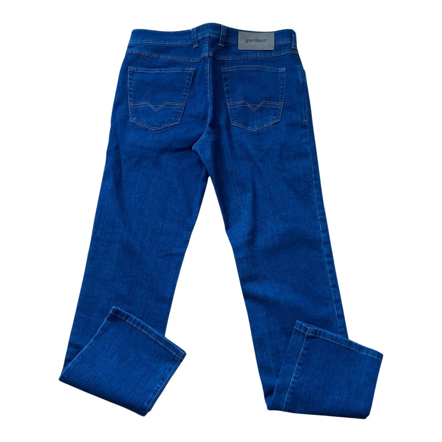 Gardeur Jeans Herren W33 L32 Blau Straight Leg Regular Fit Denim Hose