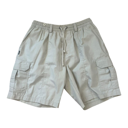 Damen Shorts Cargo Hose XL Beige Sommer Baumwolle Gummibund Casual Style