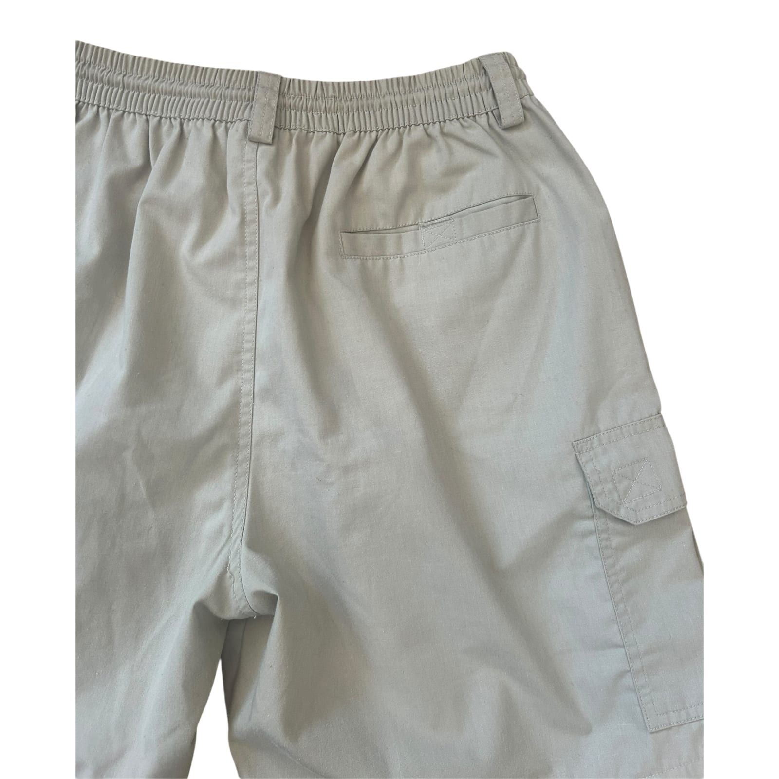 Damen Shorts Cargo Hose XL Beige Sommer Baumwolle Gummibund Casual Style