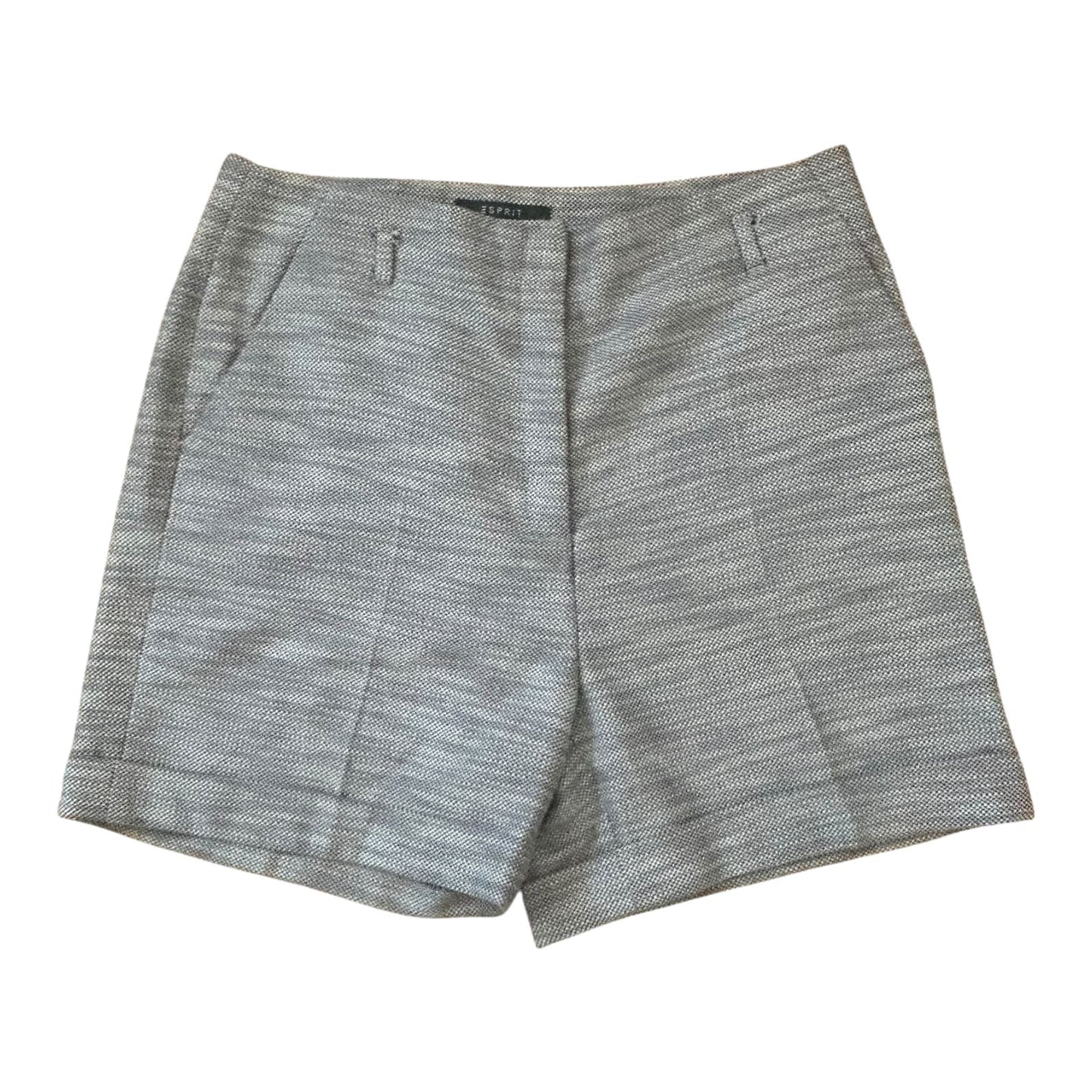 Esprit Shorts Damen Hose Gr 38 Beige Muster Sommer Stoffhose Elegant Chic