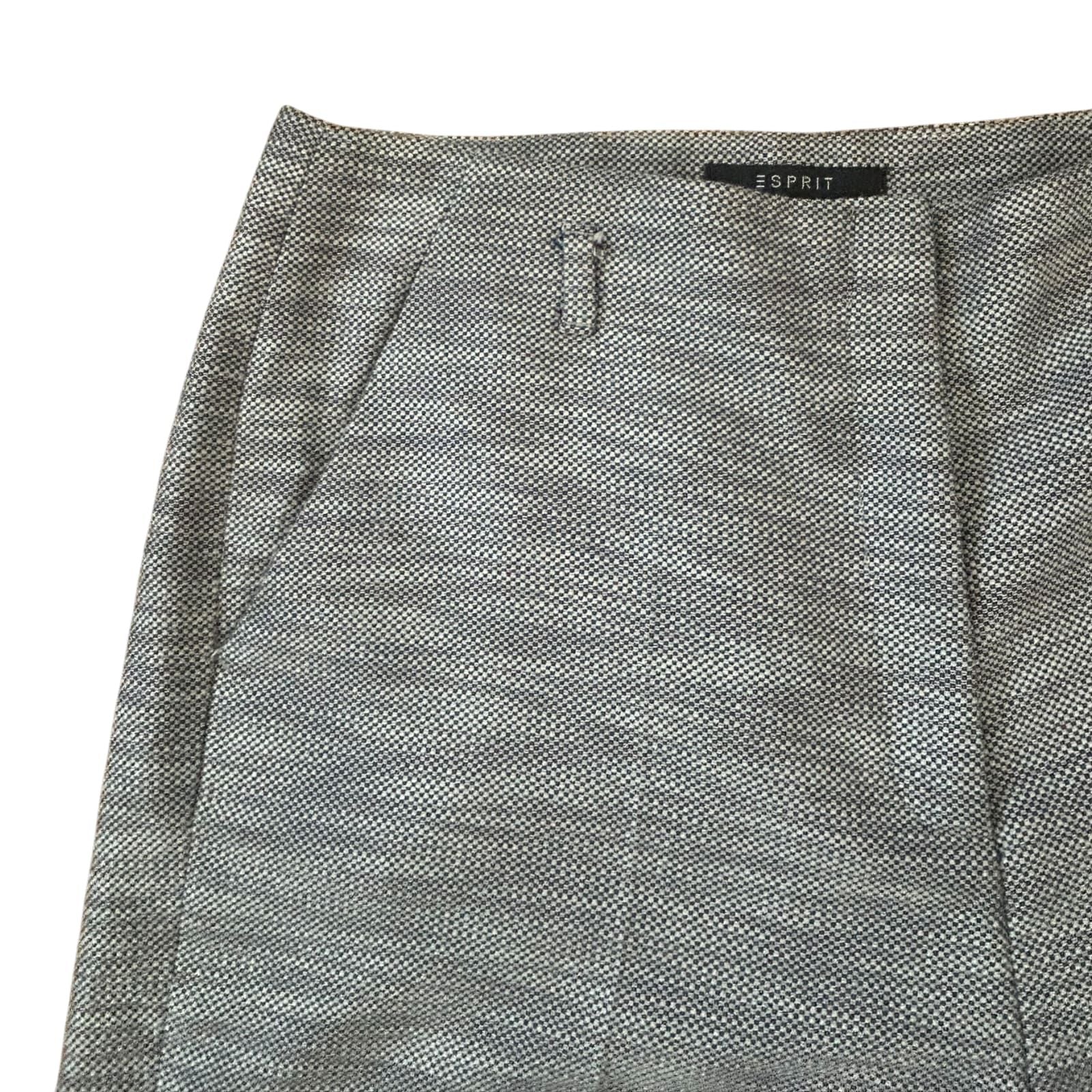 Esprit Shorts Damen Hose Gr 38 Beige Muster Sommer Stoffhose Elegant Chic