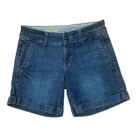 Montego Denim Shorts Damen Gr 36 Blau Low Waist Sommer Stretch Hose Kurz