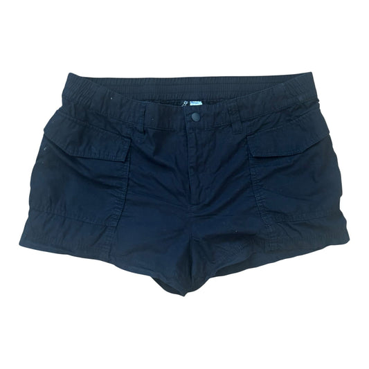 H&M Shorts Damen Gr 40 Schwarz Baumwolle Sommer Basic Casual Komfort
