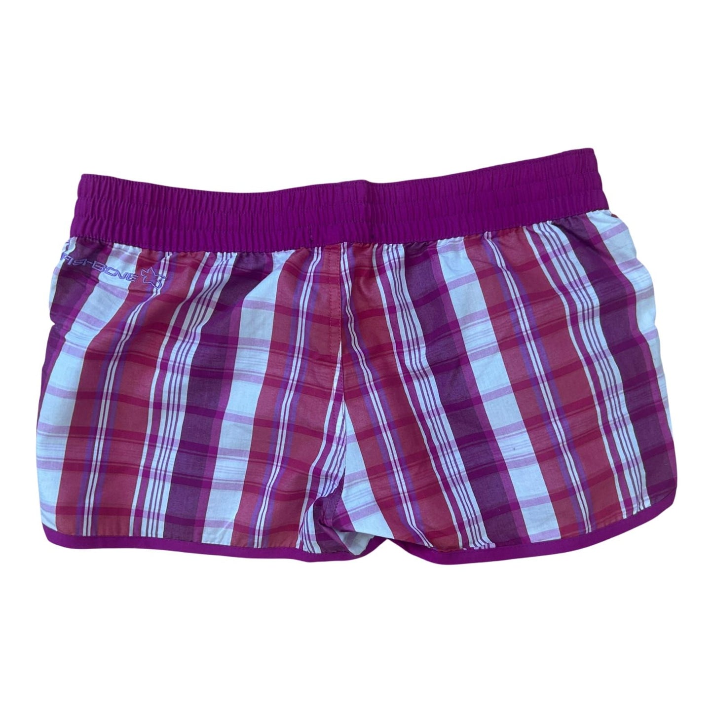 Fishbone Shorts Damen Gr M Pink Kariert Sommer Leicht Casual Elastisch
