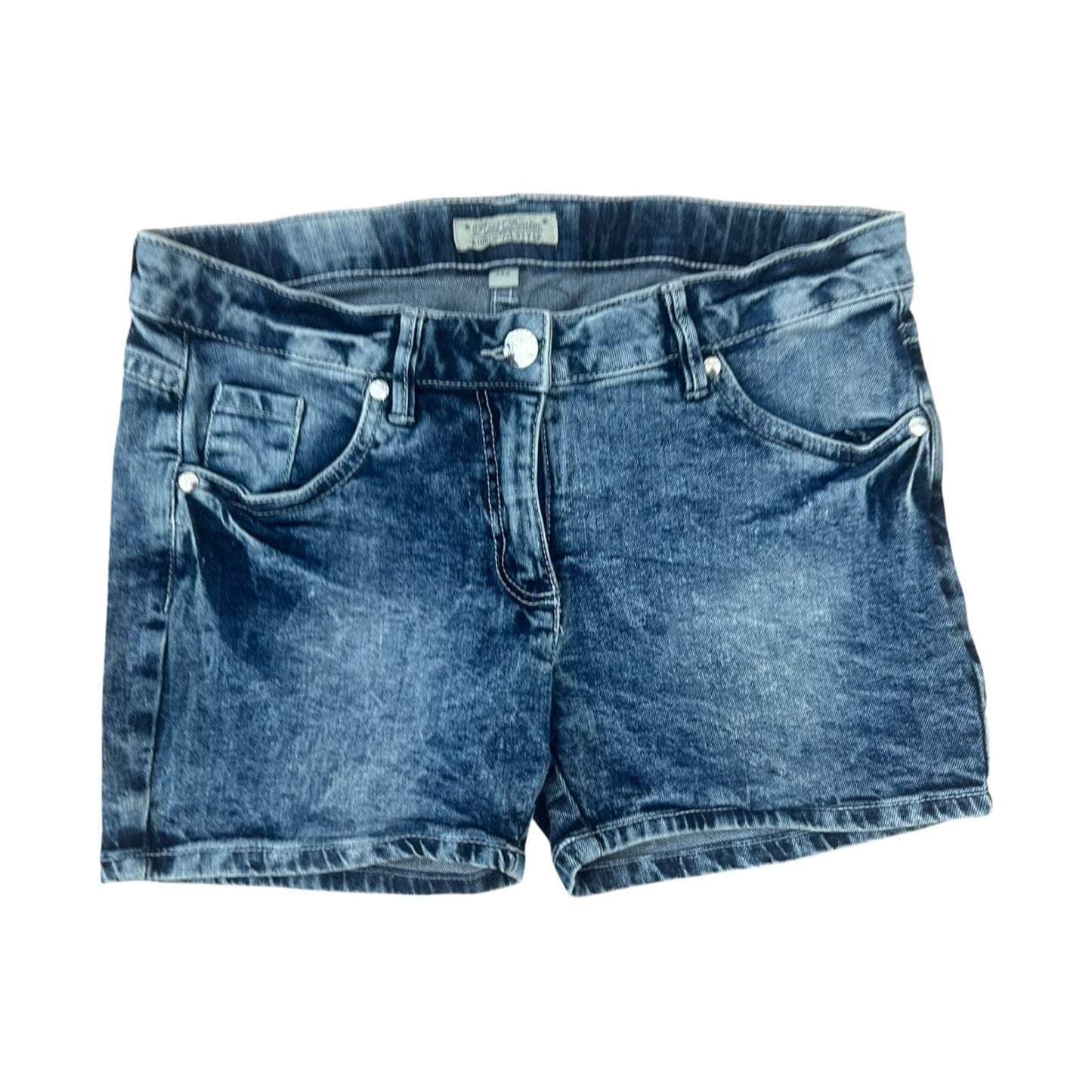 Mädchen Jeans Shorts Pocopiano Gr 152 Blau Denim Baumwolle Sommer Stretch