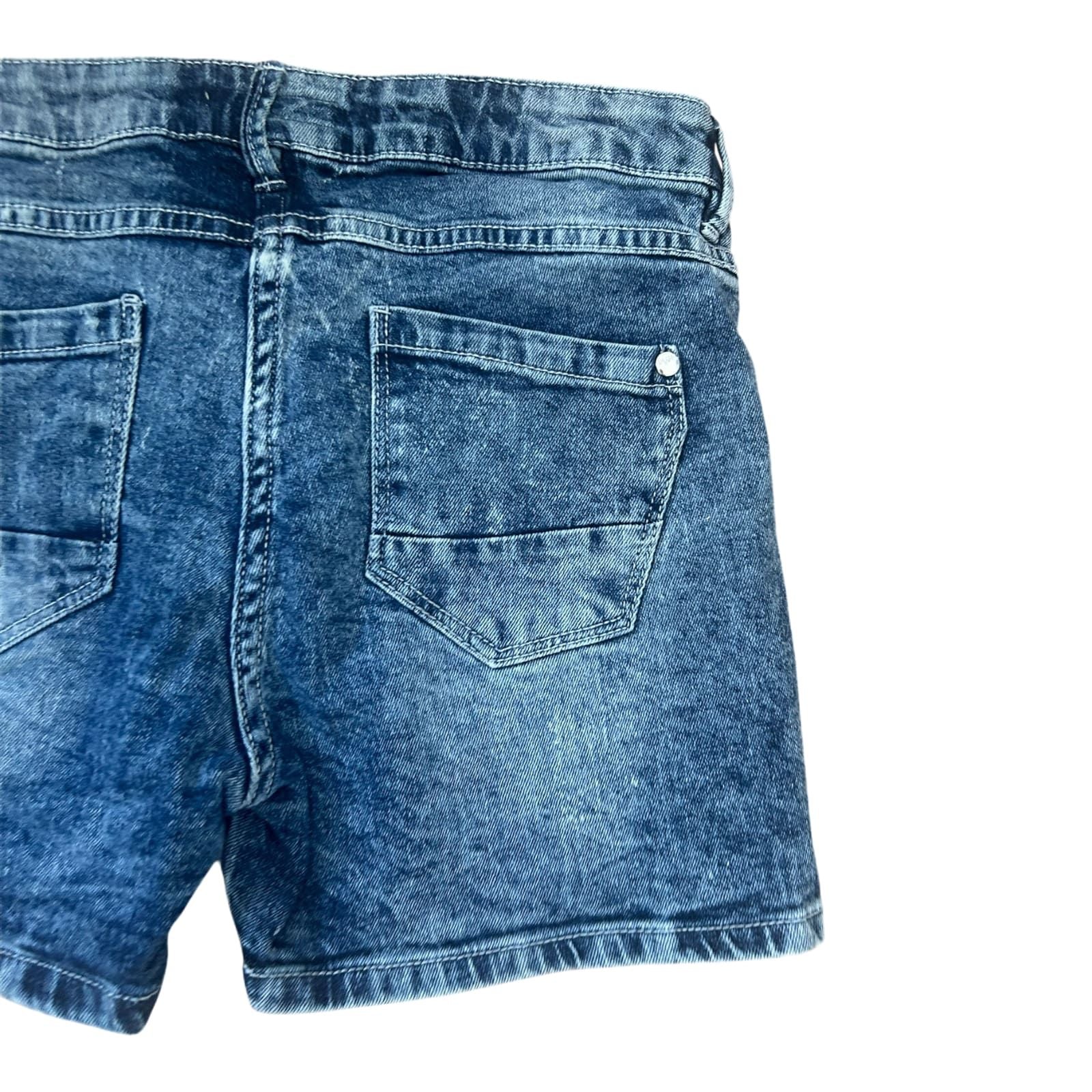 Mädchen Jeans Shorts Pocopiano Gr 152 Blau Denim Baumwolle Sommer Stretch