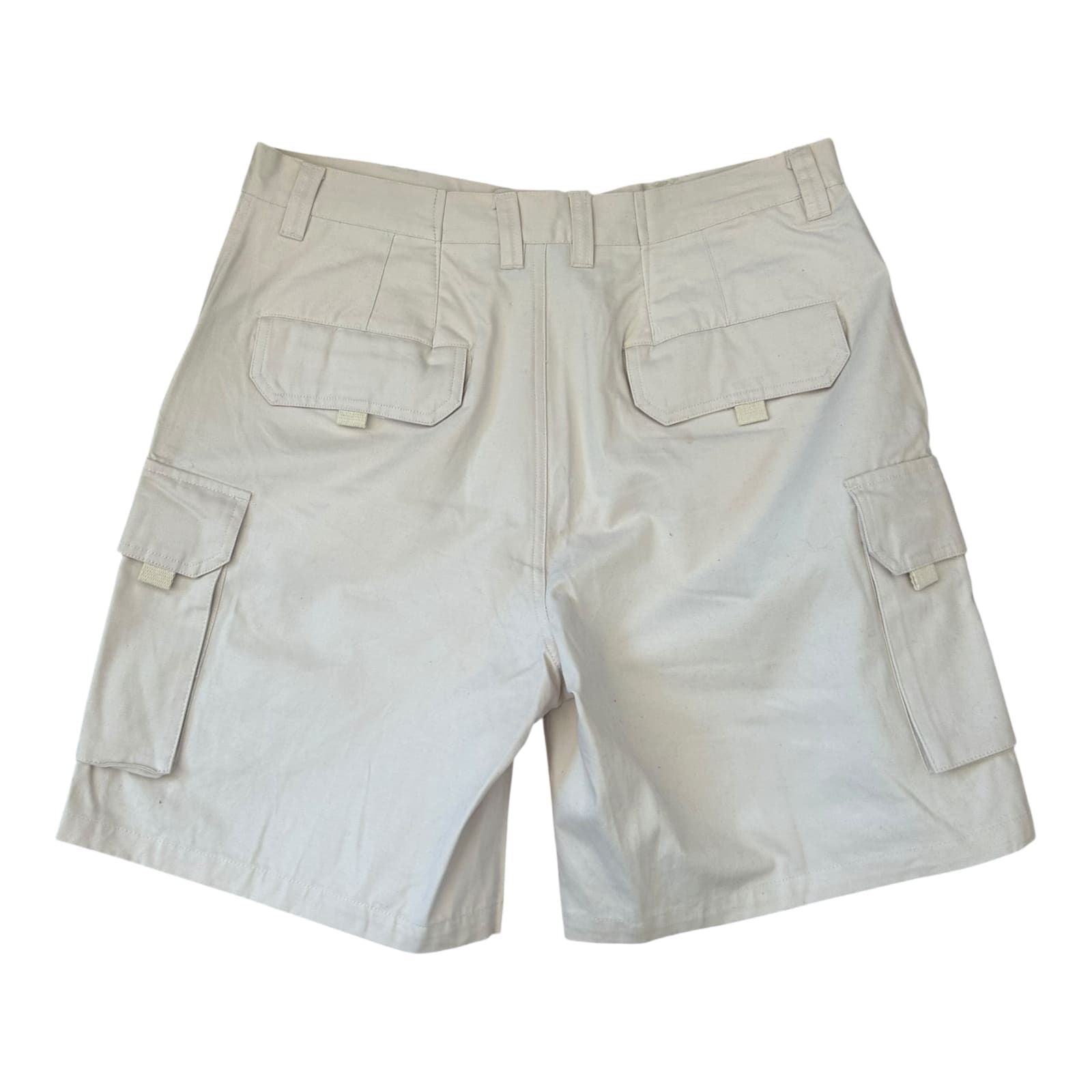 Herren Cargo Shorts Marc Kostner Gr 50 Beige Baumwolle Sommer Freizeit Hose
