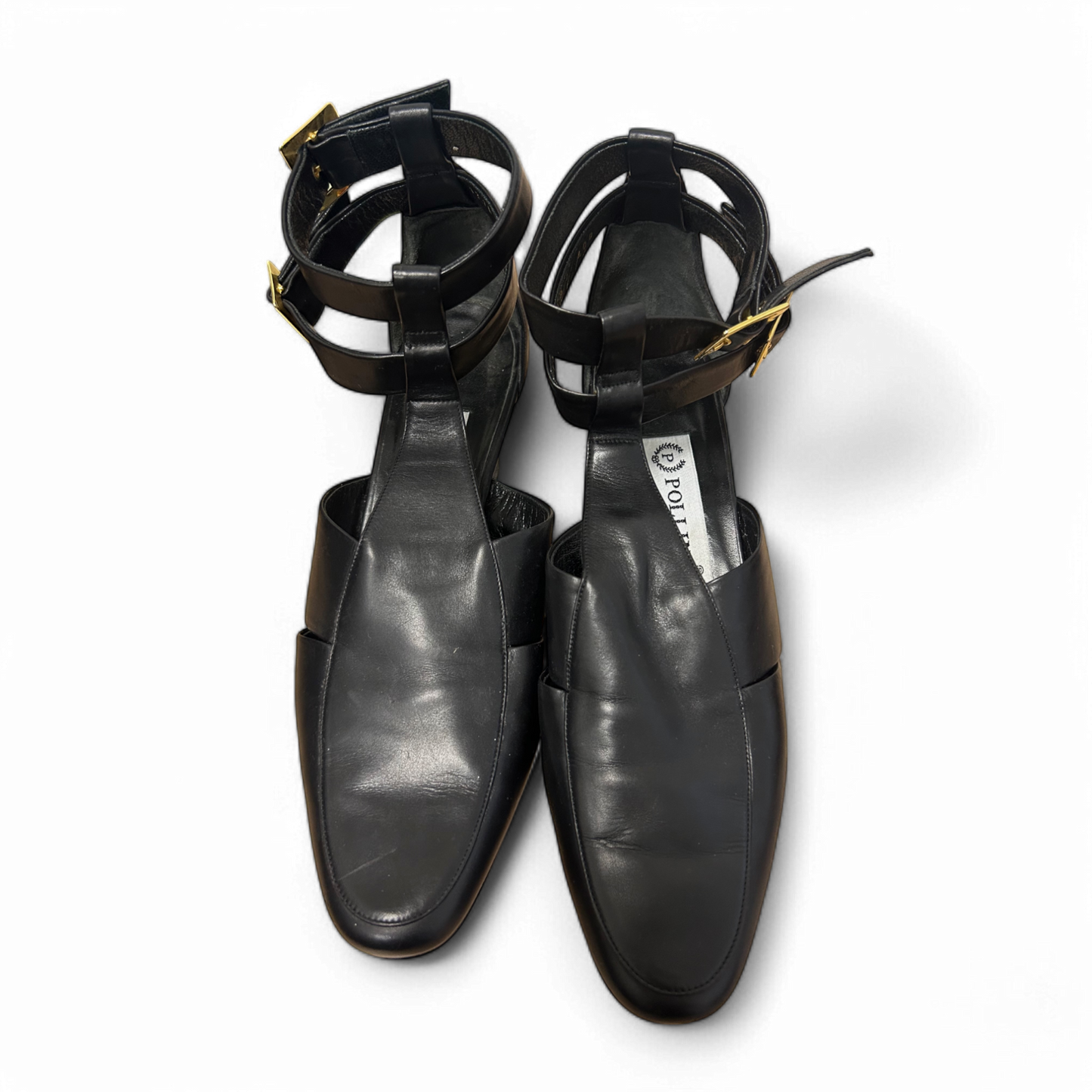 Pollini Pumps Damen Echtleder Schwarz Gr 39 Made in Italy Elegant Business Klassiker