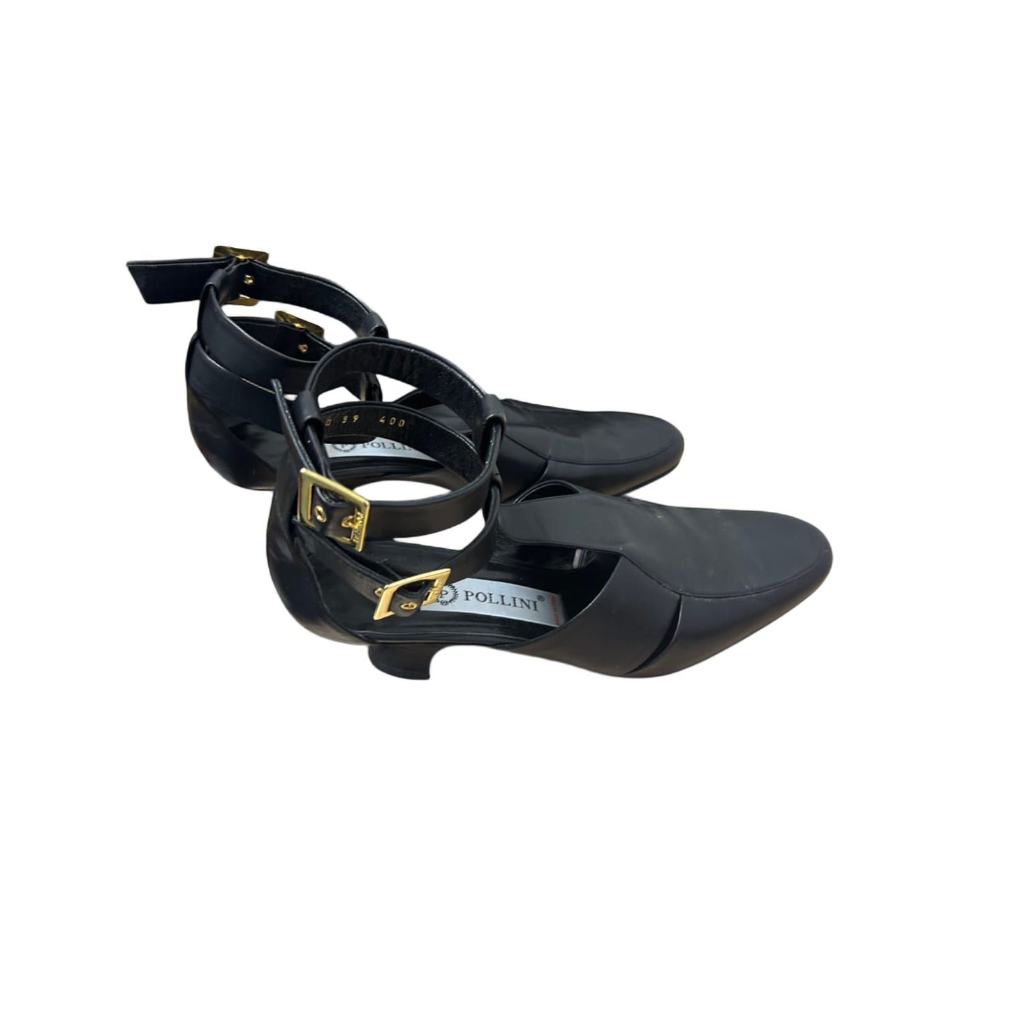 Pollini Pumps Damen Echtleder Schwarz Gr 39 Made in Italy Elegant Business Klassiker