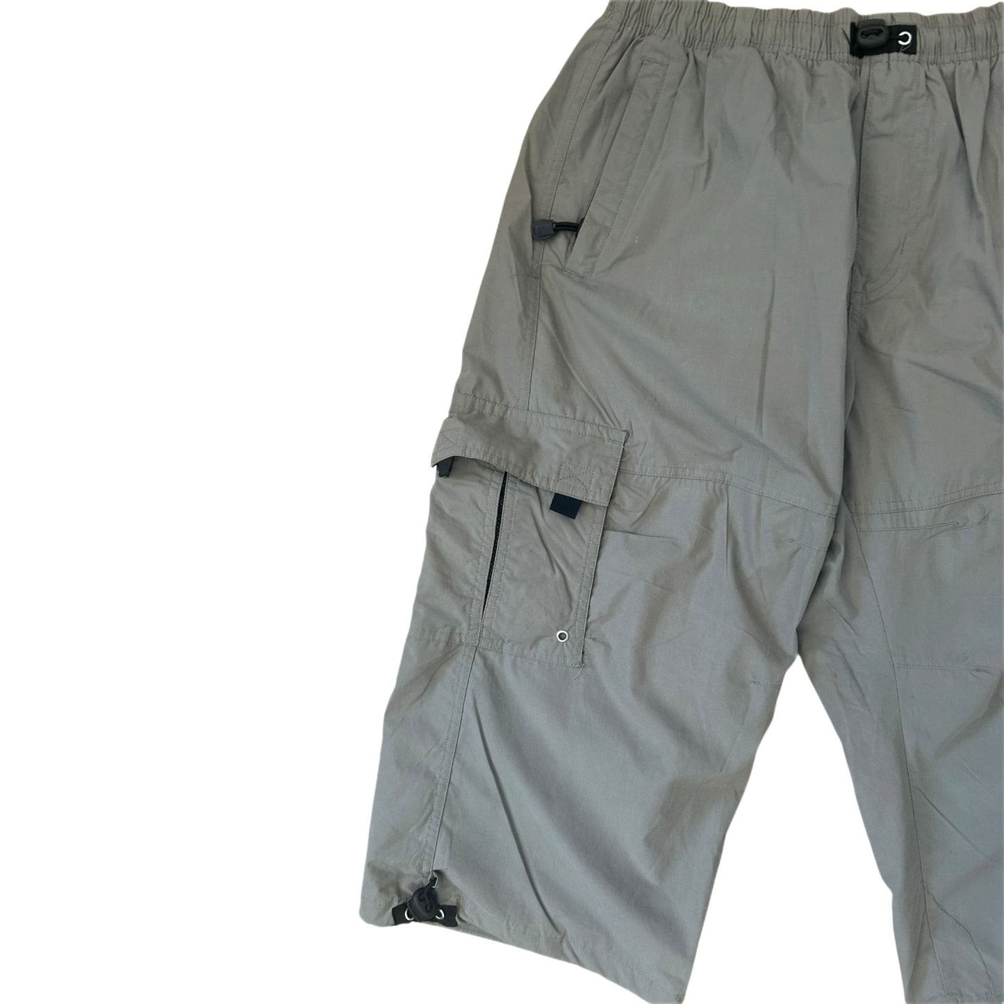 Infinity Man Hose Herren 3/4 Hose XL Khaki Outdoor Leicht Taschen Sommer