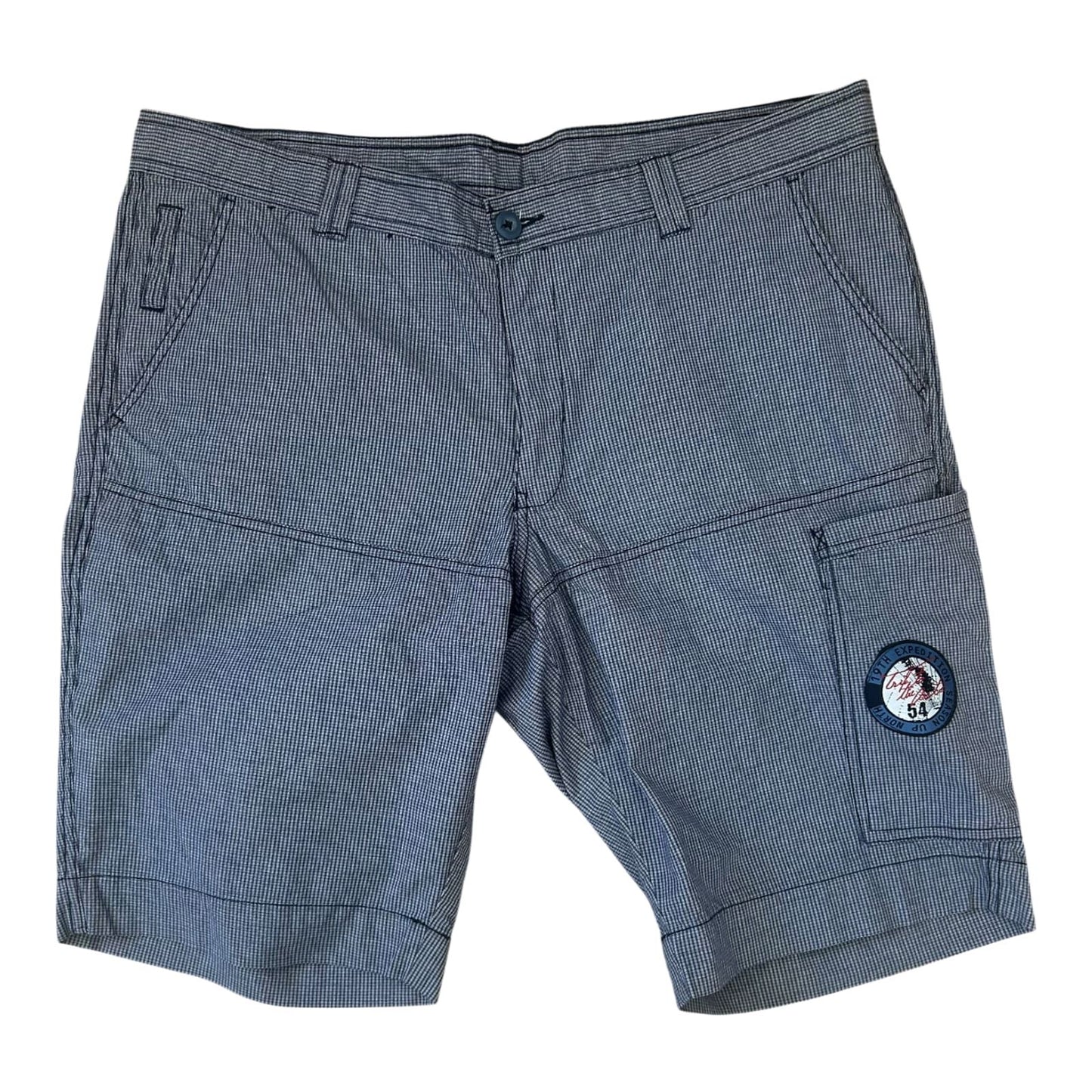 Luciano Bermuda Herren Shorts Gr 54 Blau Baumwolle Sommer Leicht