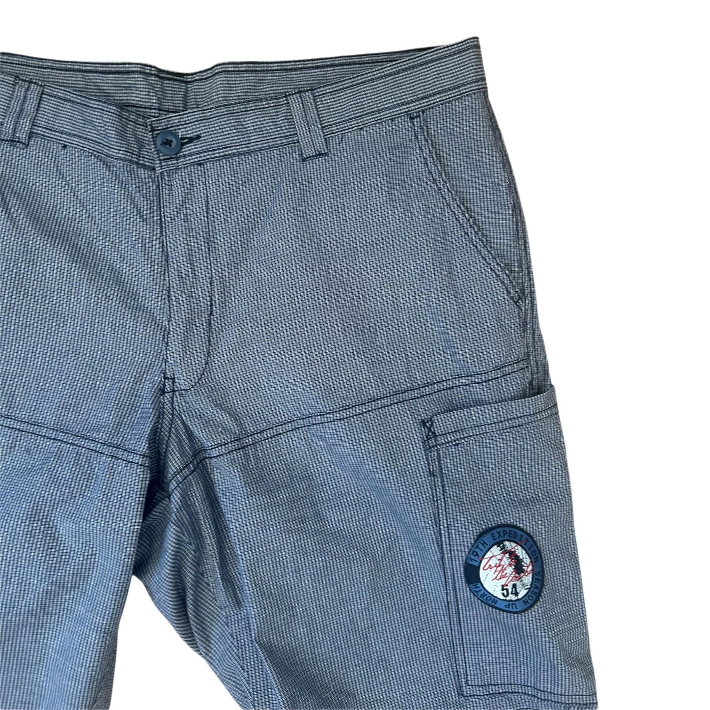 Luciano Bermuda Herren Shorts Gr 54 Blau Baumwolle Sommer Leicht