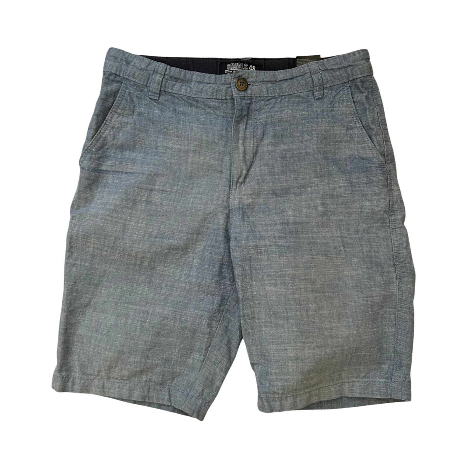 H&M Jungen Shorts Gr 164 Hellblau Sommer Hose Baumwolle Freizeit Leicht