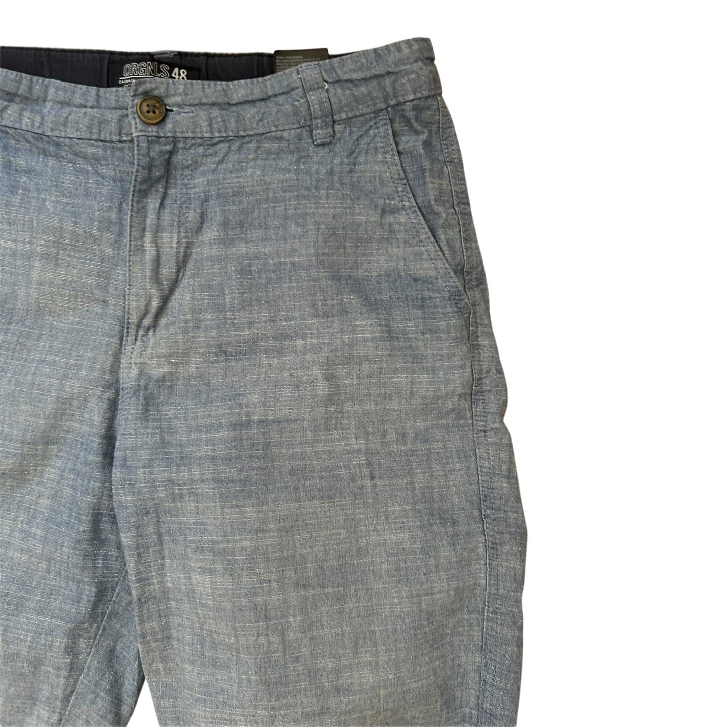 H&M Jungen Shorts Gr 164 Hellblau Sommer Hose Baumwolle Freizeit Leicht