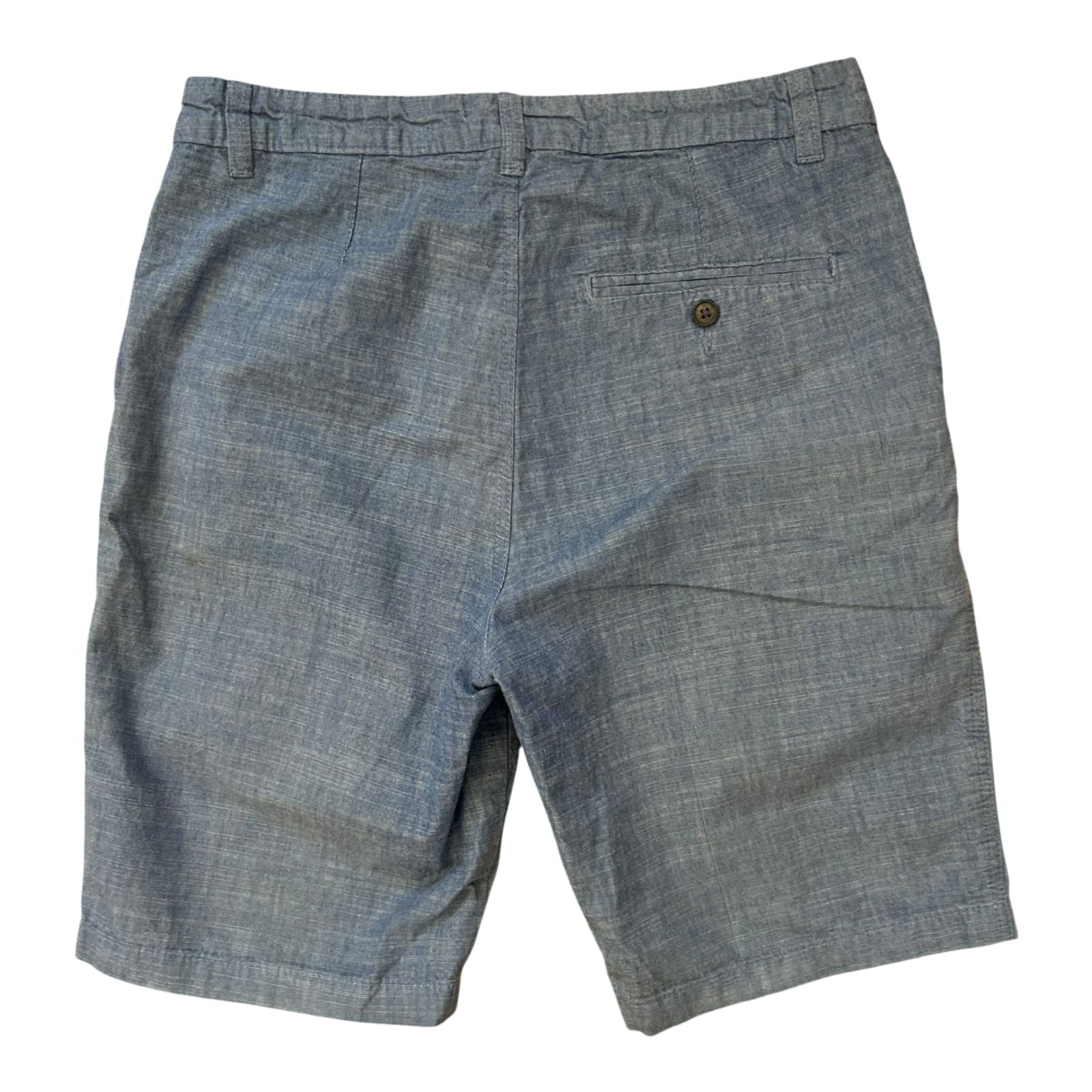 H&M Jungen Shorts Gr 164 Hellblau Sommer Hose Baumwolle Freizeit Leicht