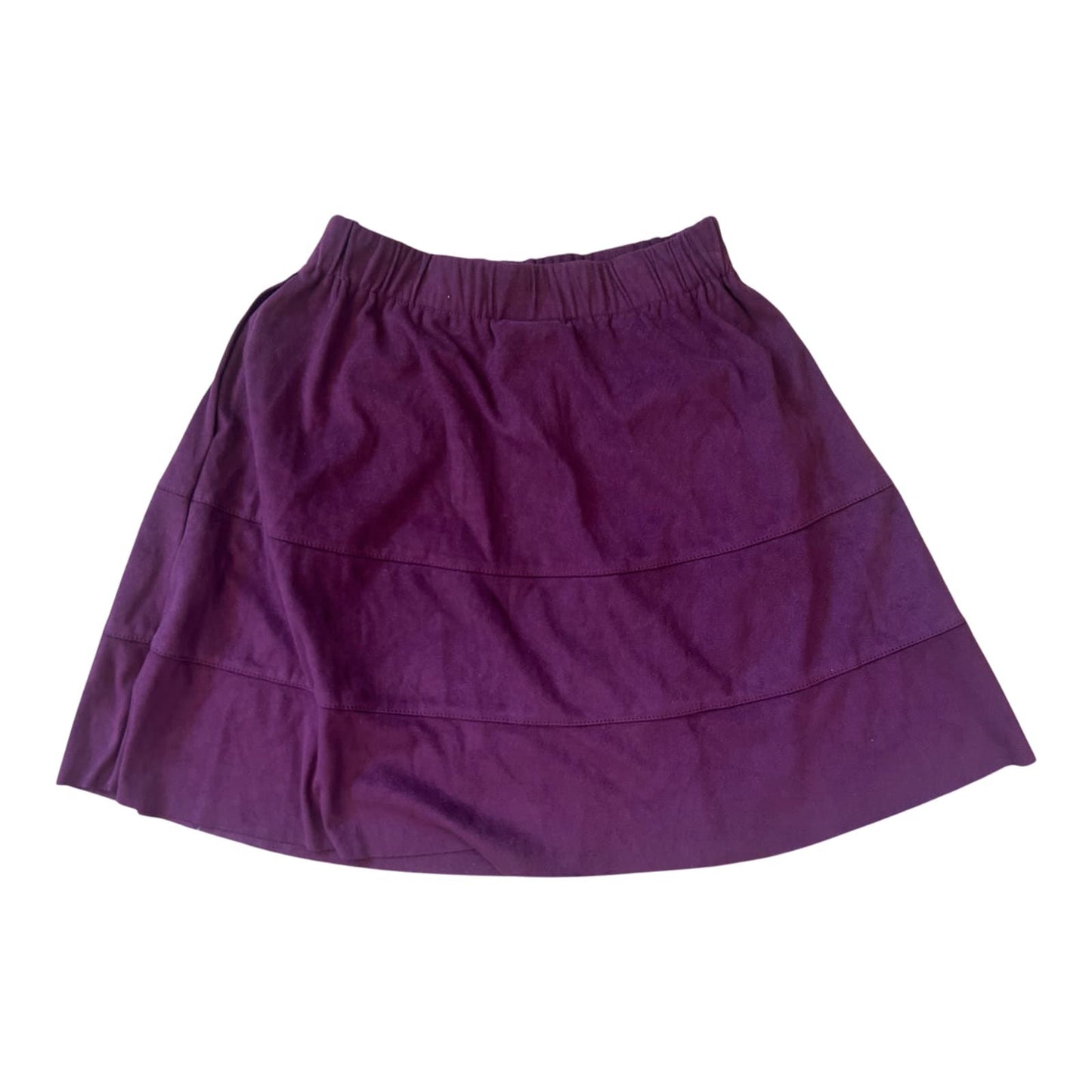 Noisy May Rock Damen Gr XS Bordeaux Gummibund Midi Velours Optik Casual