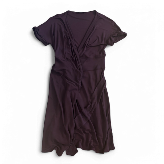 Strenesse Kleid Damen Dress Damenkleid Gr. 36 Pflaume Wickel Top Zustand Elegant