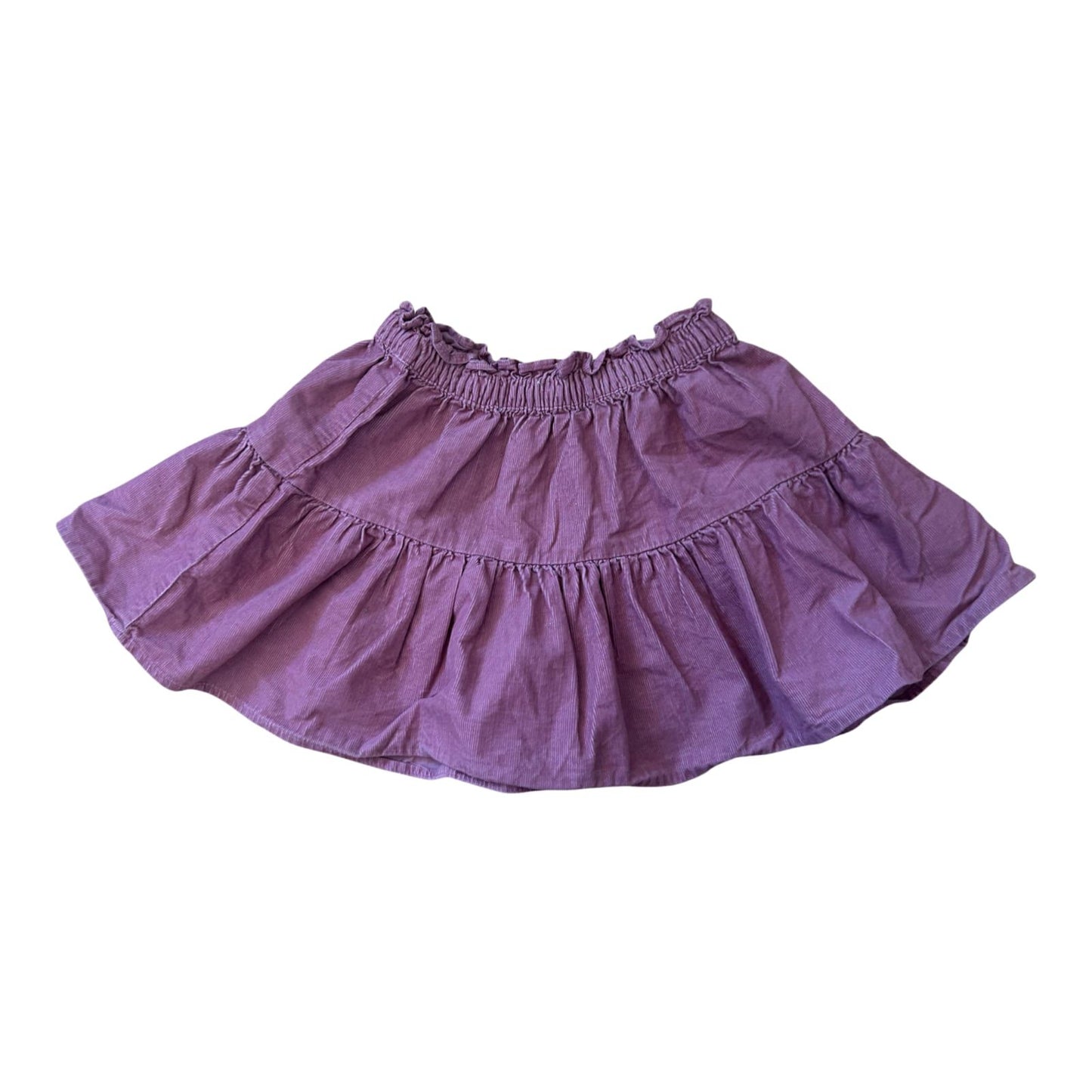 H&M Rock Mädchen Cordrock Gr 92 Altrosa Sommer Baumwolle Rüschen Kinder