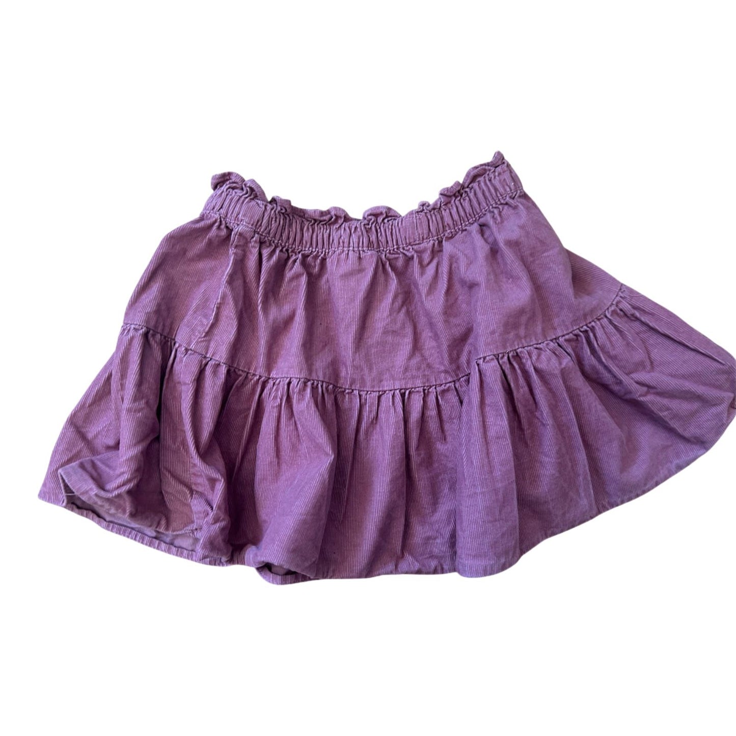 H&M Rock Mädchen Cordrock Gr 92 Altrosa Sommer Baumwolle Rüschen Kinder