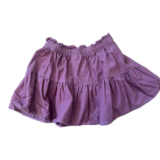 H&M Rock Mädchen Cordrock Gr 92 Altrosa Sommer Baumwolle Rüschen Kinder