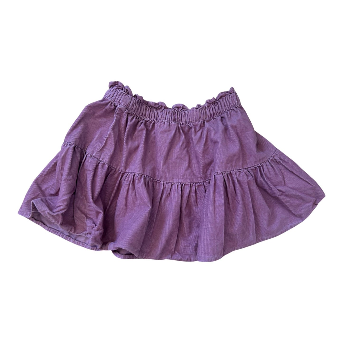 H&M Rock Mädchen Cordrock Gr 92 Altrosa Sommer Baumwolle Rüschen Kinder