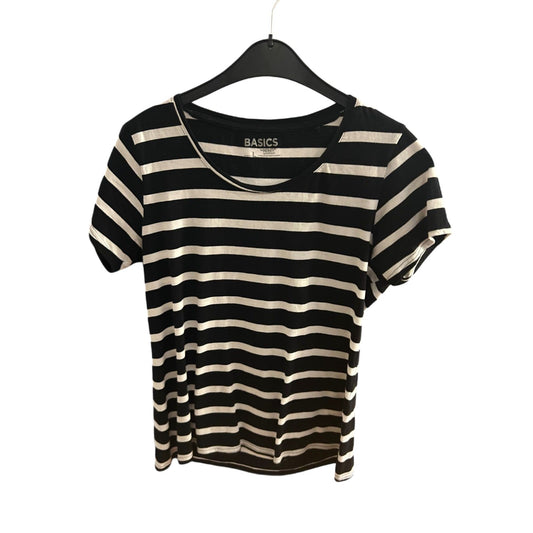🖤 Infinity Basics Shirt L – Schwarz-Weiß Gestreift 🖤
