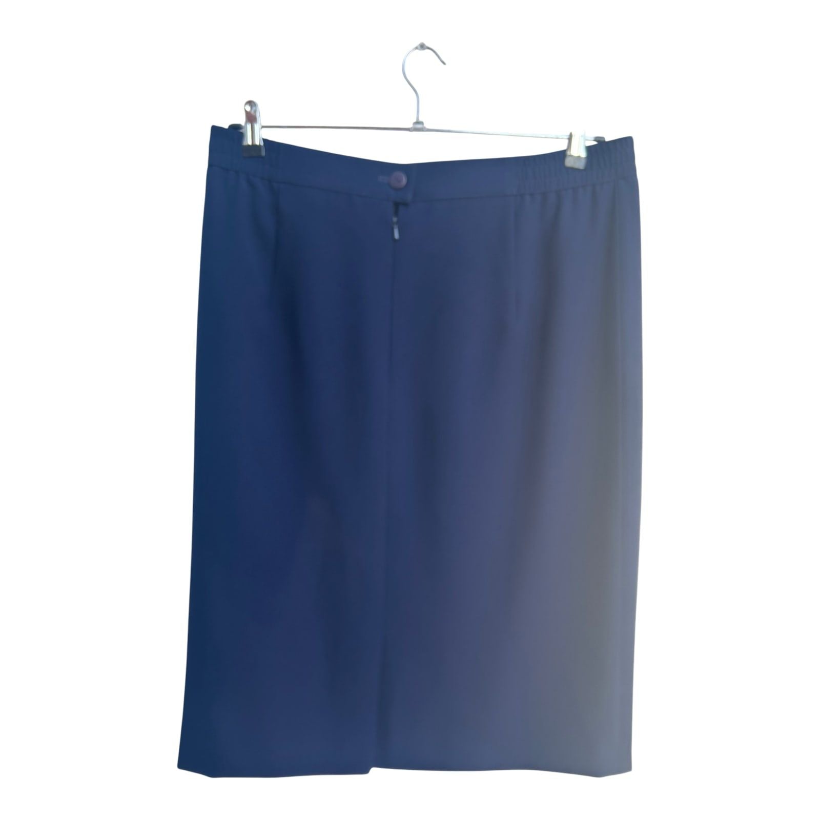 Fink Rock Damen Gr 46 Dunkelblau Elegant Business Knielang Gefüttert Schlitz