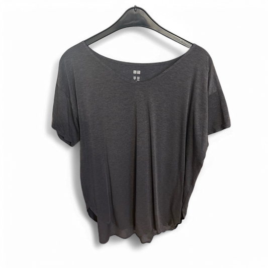 🖤 UNIQLO Oversize Shirt Damen L – Grau - Bequem 🖤