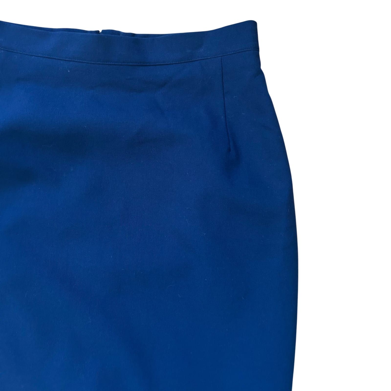 Ann Christine Rock Damen Gr 38 Blau Business Bleistiftrock Elegant Klassisch