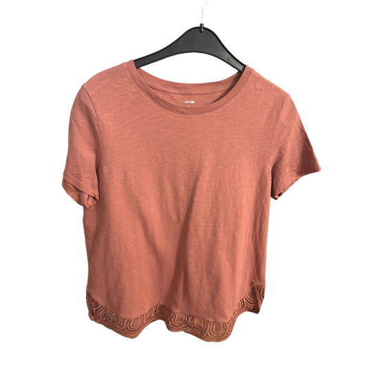 🌸 KIABI T-Shirt Damen L Rosa – Häkelspitze Saum – Top Zustand 🌸