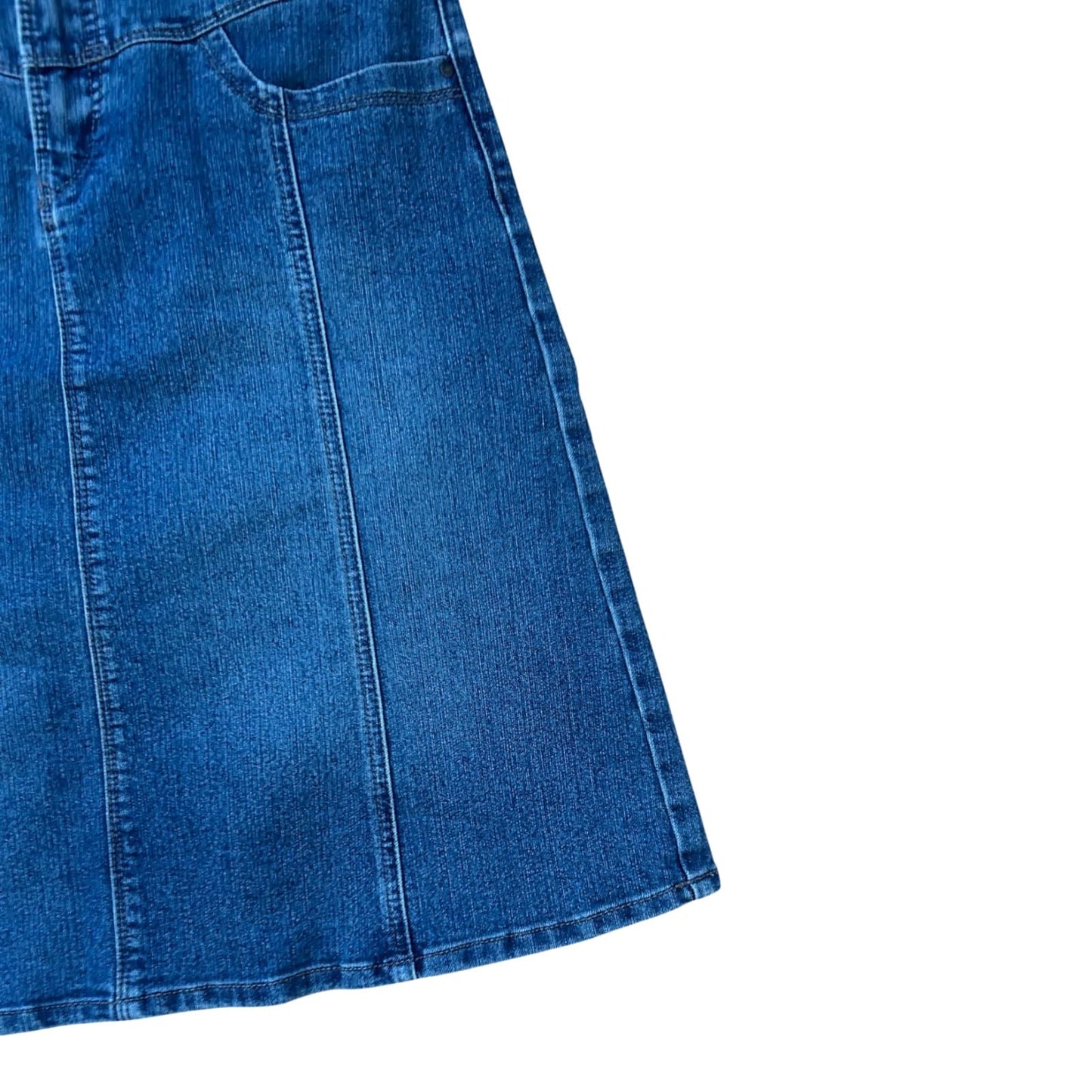 Jessica Jeansrock Damen Gr 36 Blau Denim Stretch Knielang Klassisch Modern