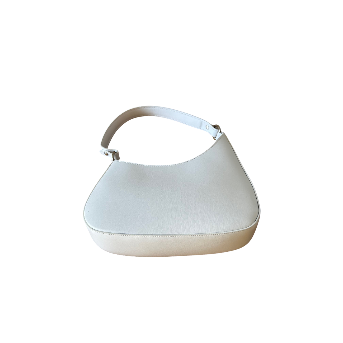 Zeen Italy Echtleder Schultertasche Weiss Handtasche Hobo Bag neu modern Damen