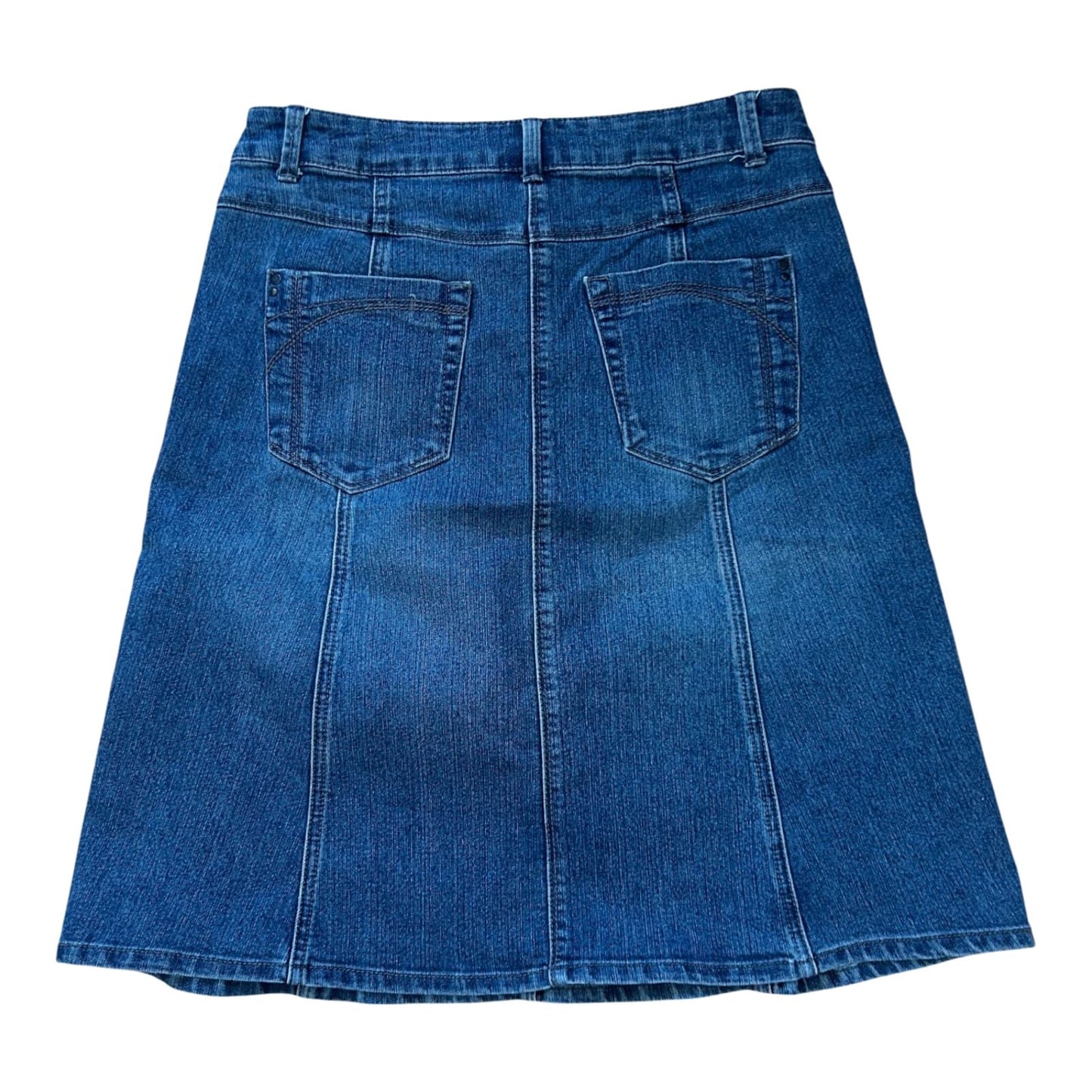 Jessica Jeansrock Damen Gr 36 Blau Denim Stretch Knielang Klassisch Modern