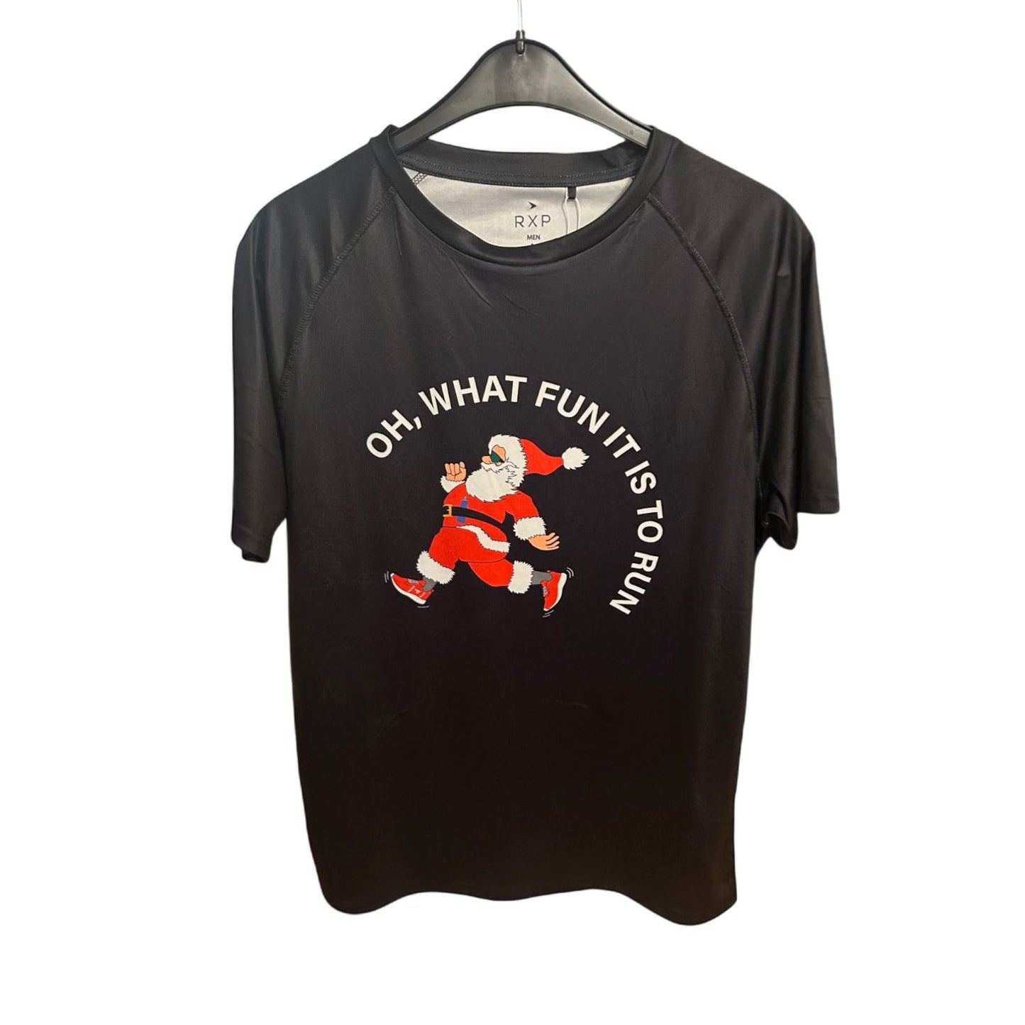 🎅 RXP Funktionsshirt L – "What Fun It Is to Run" 🏃‍♂️