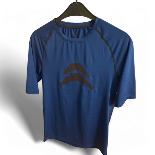 🔵 SHAMP Funktionsshirt Herren L – Sport & Stretch 🏃‍♂️