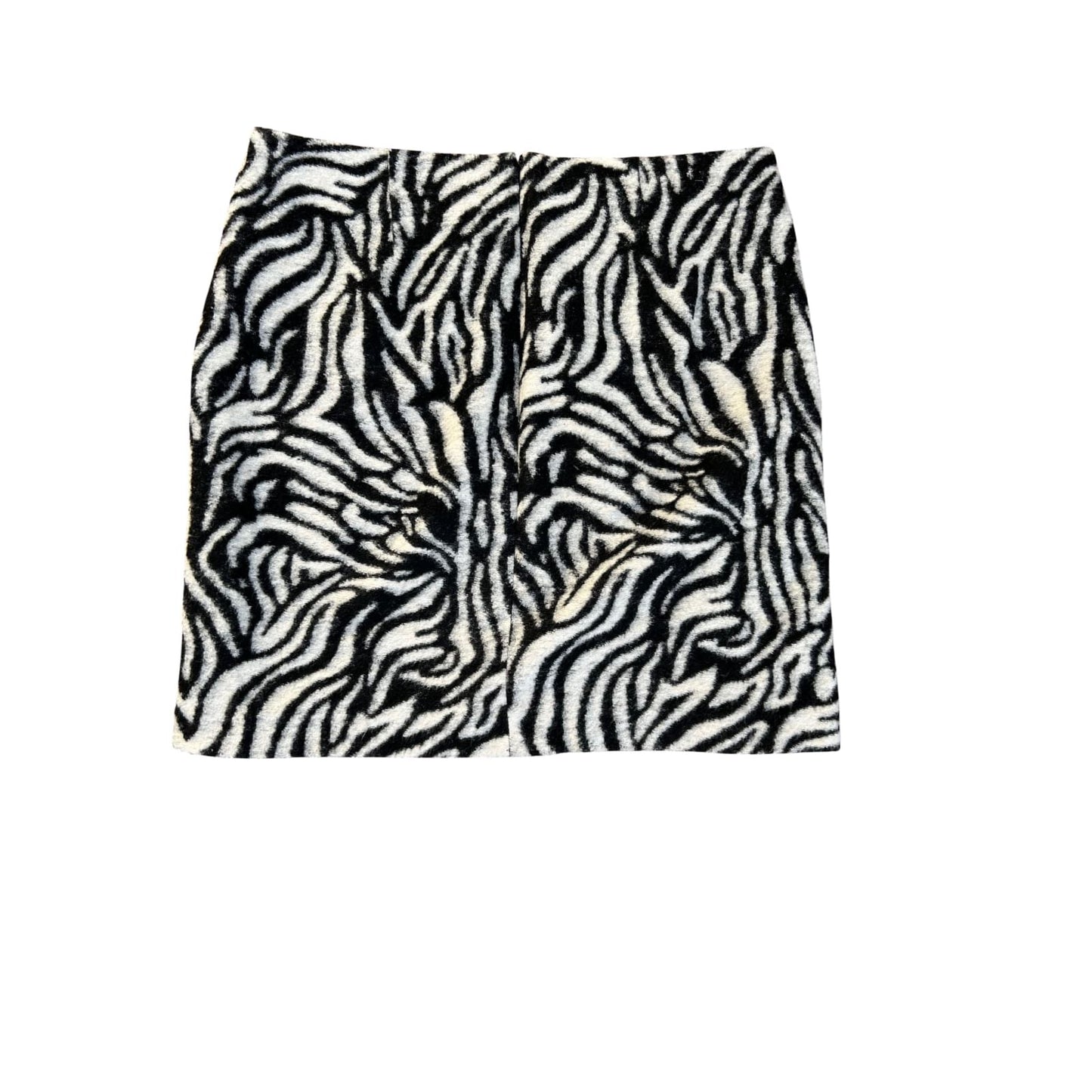 Comma Rock Damen Zebra Gr 40 Poly Viskose Kurzrock Mini Skirt Animal Muster Elegant