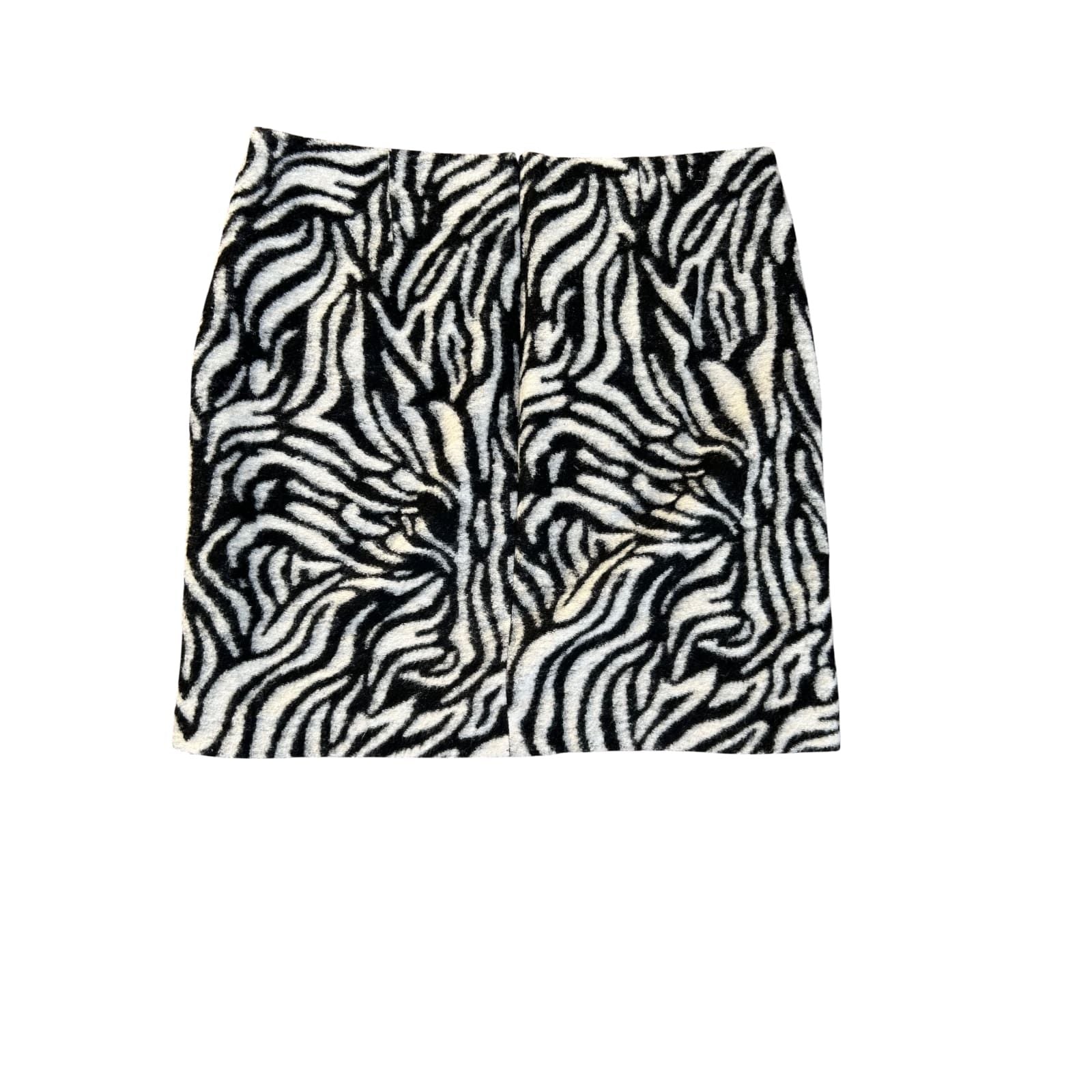 Comma Rock Damen Zebra Gr 40 Poly Viskose Kurzrock Mini Skirt Animal Muster Elegant