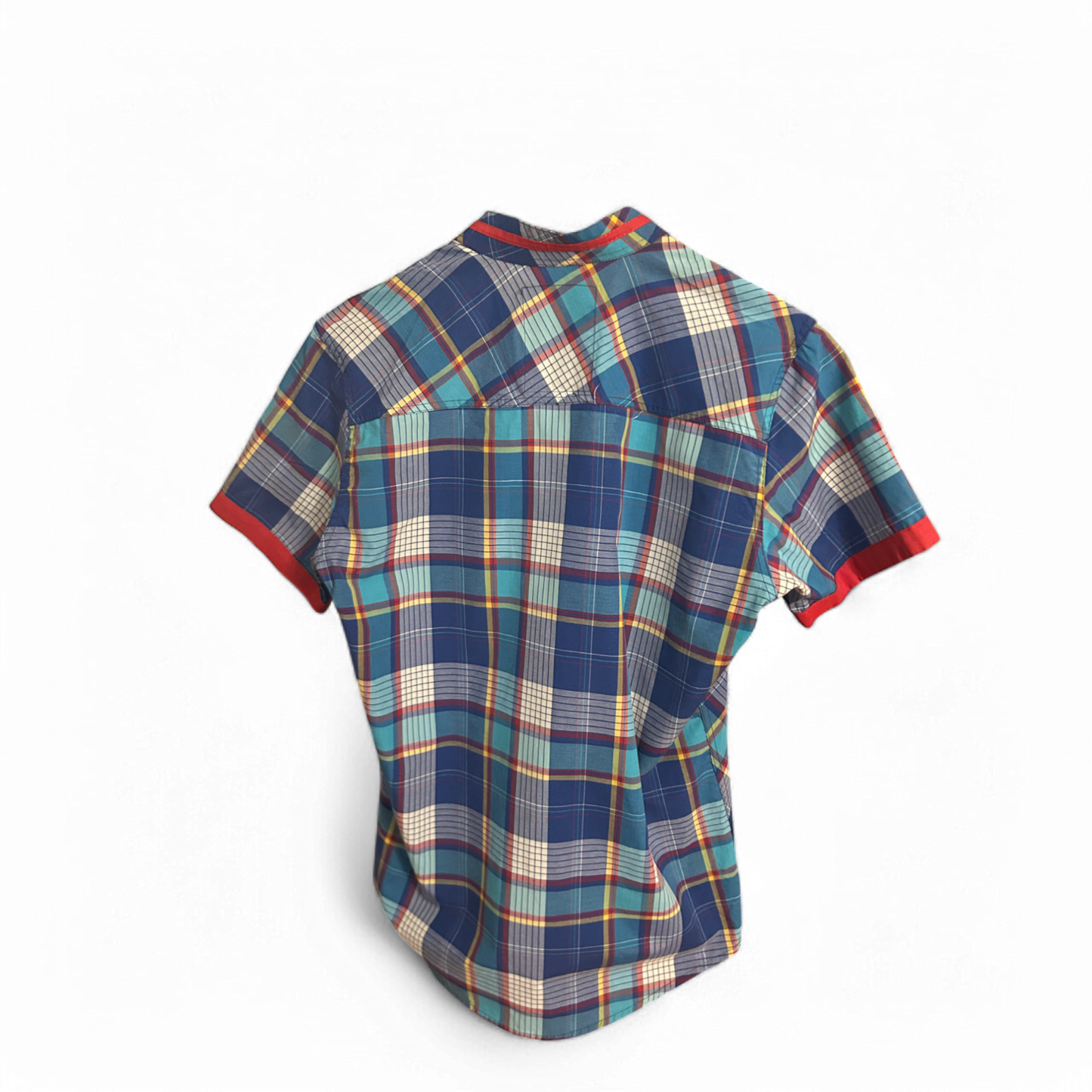 🟦 TRUE LEGEND Hemd Blau Kariert L – Made in Italy  🔴