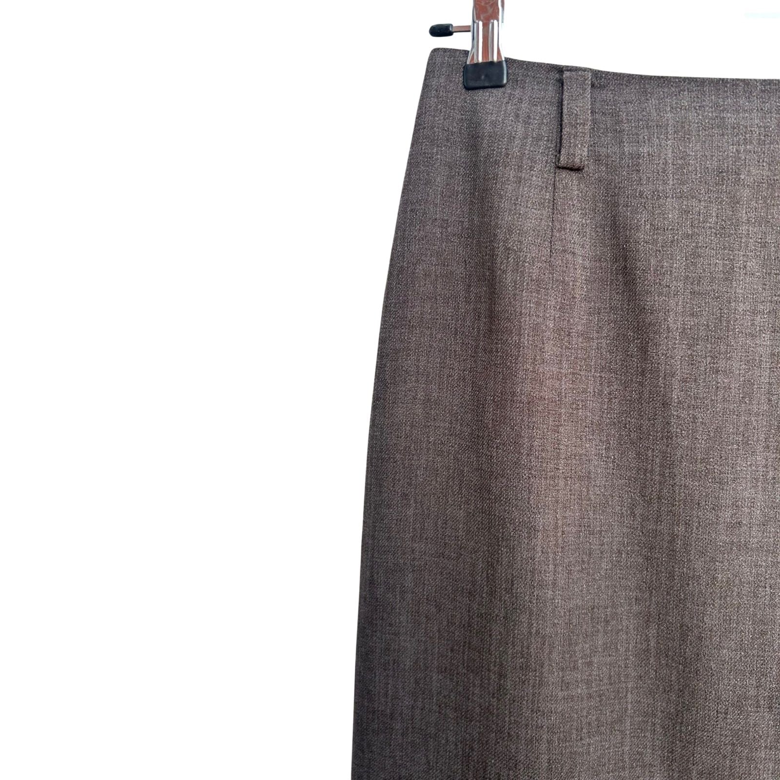 Vintage Rock Damen Gr 44 Braun Lang Elegant Business Schlitz Klassisch