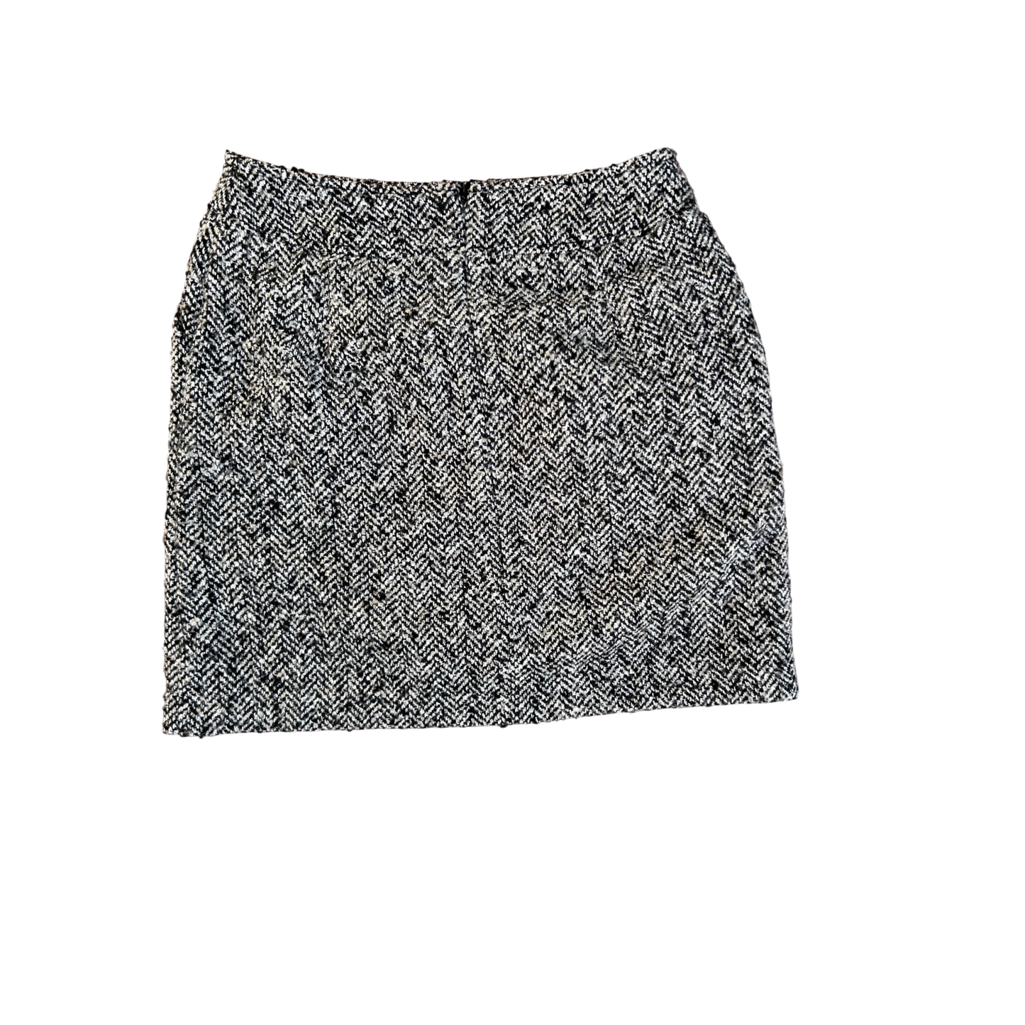 Ashley Brooke Rock Damen 36 38 Wolle Viskose Schwarz Weiß Hahnentritt Mini Elegant