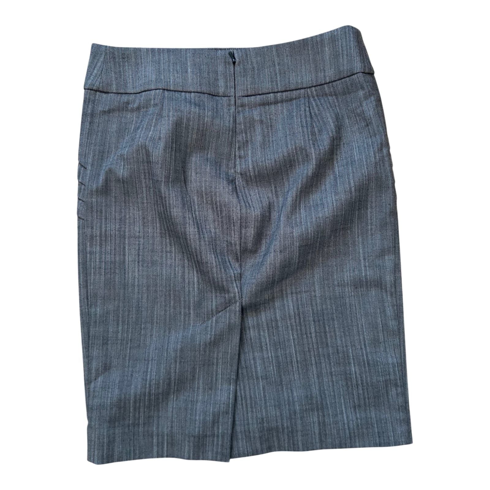 Bebe Rock Damen Gr S Braun Meliert Elegant Business Muster Schlitz