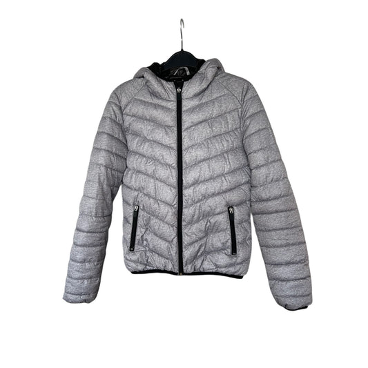 Fishbone Damen Jacke S Grau Leicht Steppjacke Kapuze Übergangsjacke Freizeit