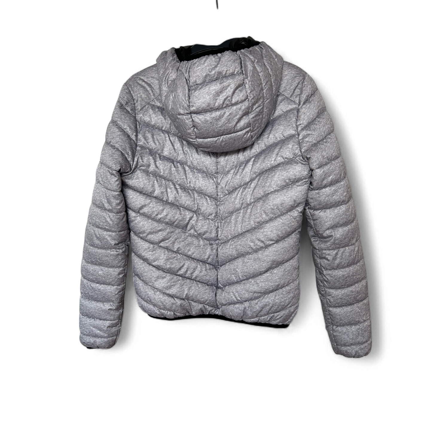 Fishbone Damen Jacke S Grau Leicht Steppjacke Kapuze Übergangsjacke Freizeit