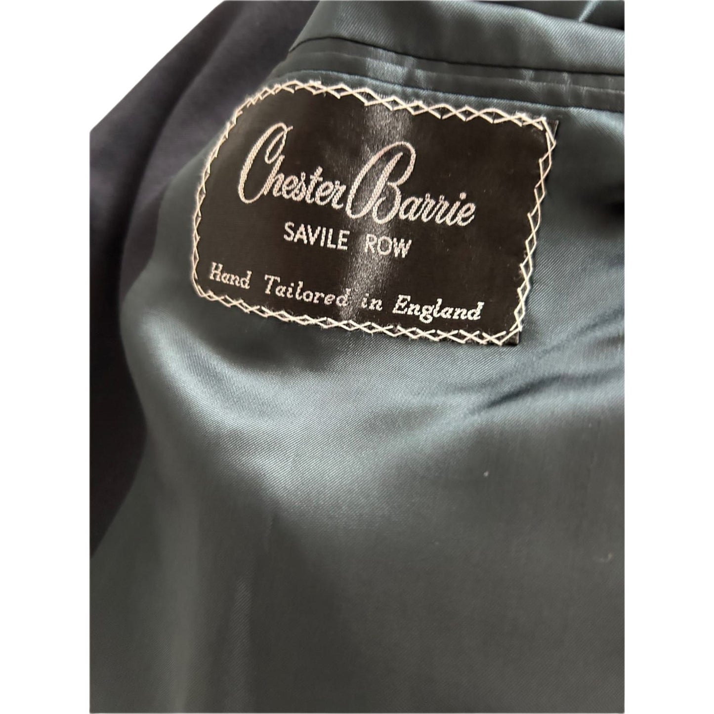 Chester Barrie Sakko Herren Gr 52 Dunkelblau Zweireiher Schurwolle Elegant
