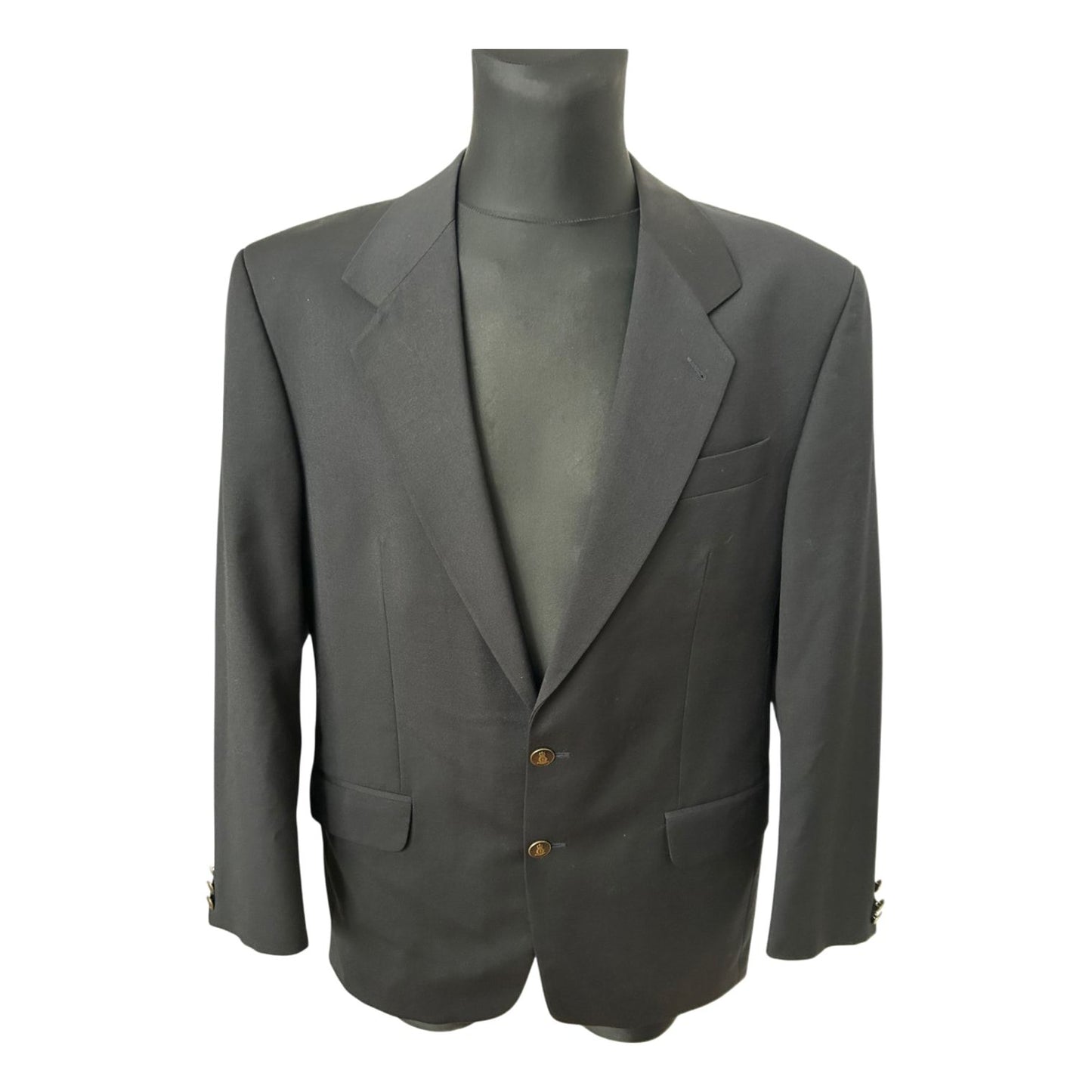 Herren Sakko Gr 50 Schwarz Elegant Klassisch Business Freizeit Wollmix Stil