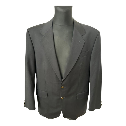 Herren Sakko Gr 50 Schwarz Elegant Klassisch Business Freizeit Wollmix Stil
