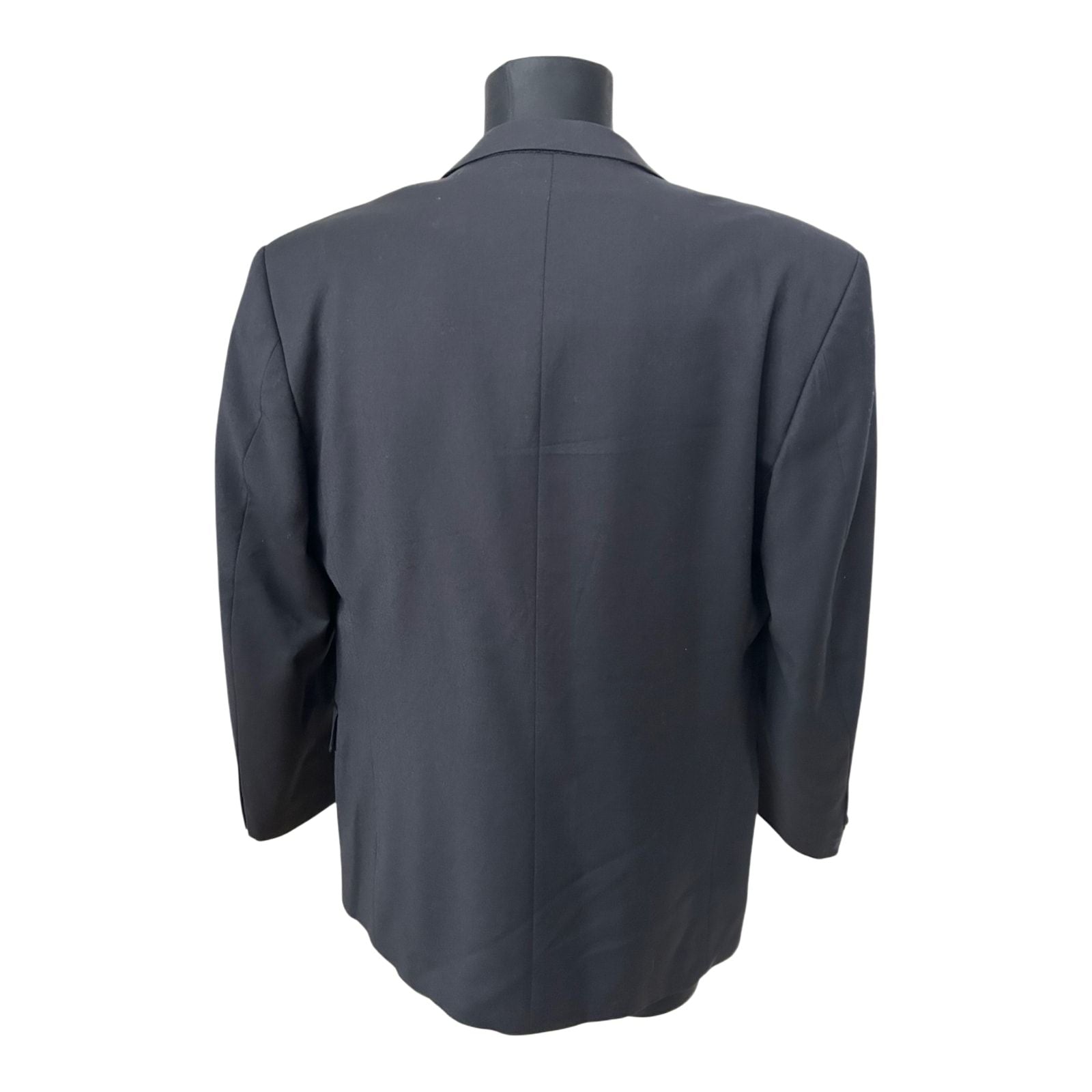 Herren Sakko Gr 50 Schwarz Elegant Klassisch Business Freizeit Wollmix Stil