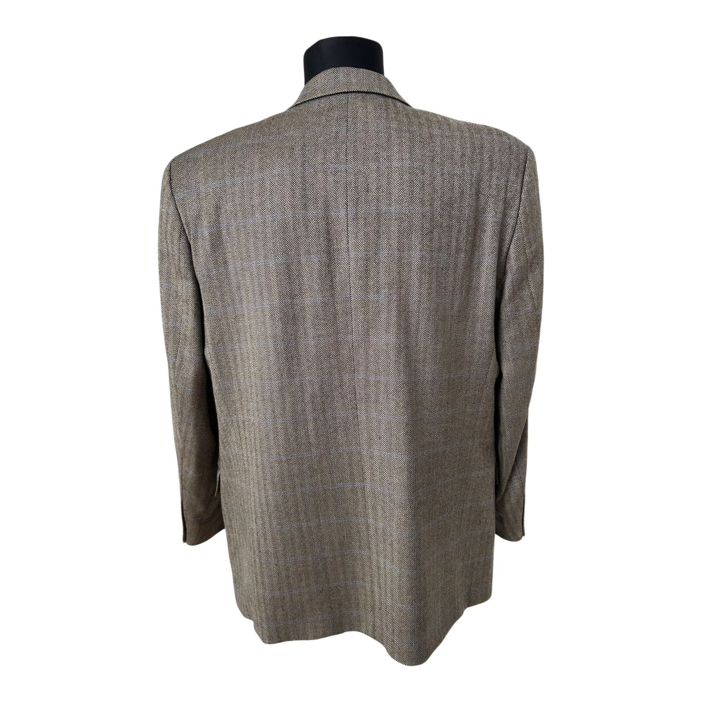 Westbury Sakko Herren Gr 56 Braun Schurwolle Cashmere Fischgrat Elegant