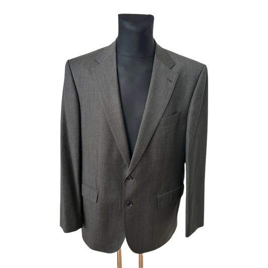 J D Fielding Sakko Herren Gr 56 Schwarz Super 110s Schurwolle Elegant